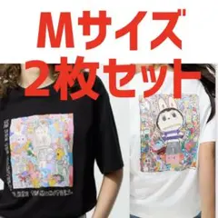 UNIQLO POPMART UT ユニクロ　ポップマート　ラブブ　M 白黒