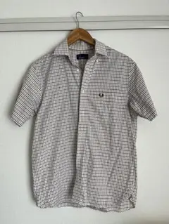 FRED PERRY チェック柄 半袖シャツ S