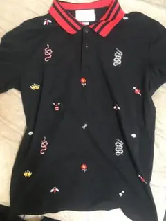 グッチ18ssエンブロイダーポロシャツXL美品