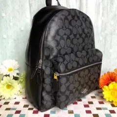 COACH コーチ リュック 新品未使用 大人気 新作 シグネチャー ブラック