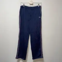 FILA フィラ　ネイビー　ジャージ　サイドストライプ　スポーツ　パンツ　L