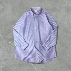 Brooks Brothers MADISON スーピマコットン BDシャツ 青