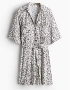 新品未使用/H&M/ベルテッドシャツドレス