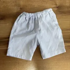 ライトブルー ボトムス 80 コットン 子供服　ズボン　ハーフパンツ