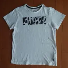 訳あり　PUMA プーマ　白　ロゴ Tシャツ 160cm