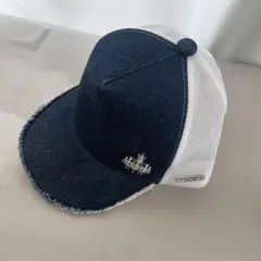 本日処分 キッズ デニムメッシュキャップ フリンジ付き Rady