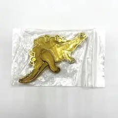 ★新品未使用★GIZA ギザ ダイナソー 恐竜 ブローチ イエロー