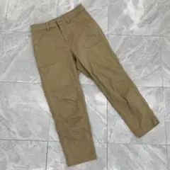 カリアング ワークパンツ ベージュ コットン混 ストレッチ XSサイズ