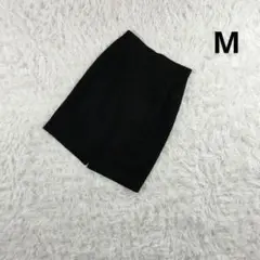 婦人　膝丈タイトスカート　ブラック　Mサイズ　レディース　シンプル　礼服