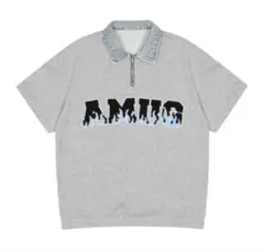 HooK ハーフジップ半袖Tシャツ