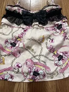 MA＊RS 香水柄キャミ、スカート、バレッタ3点