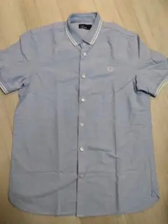 FRED PERRY 半袖シャツ M ライトブルー