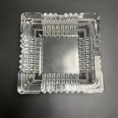 透明ガラス 四角形 灰皿