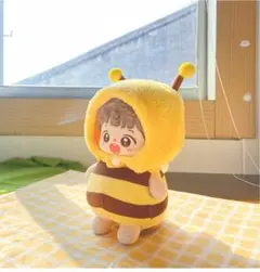 ぬい服　ハチ 10cm ぬいぐるみ 着ぐるみ 推しぬい 上下セット 黄色　蜂