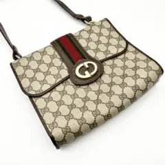 美品 GUCCI グッチ ワンショルダーバッグ gg シェリーライン 1973