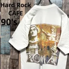 90s Hard Rock CAFE ハードロックカフェ Tシャツ ローマ