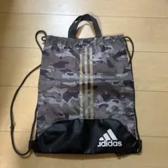 adidas 迷彩ドローストリングバッグ　ナップサック