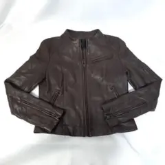 UNTITLED アンタイトル ラムレザー シングルライダース ジップアップ