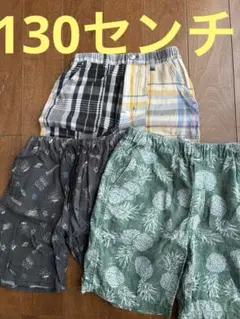 グローバルワーク他　130サイズ トイストーリー柄 ハーフパンツ 3点セット