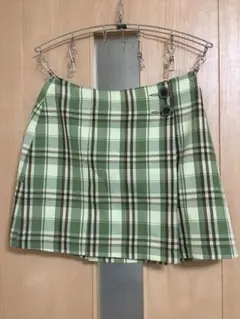ROCCI ROCCI チェック タイト×プリーツミニスカート