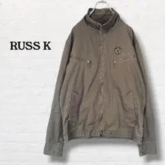 ラスケー　RUSS-K☆ジップジャケット　ブルゾン【L】カーキ