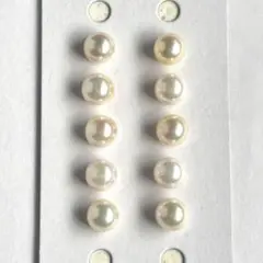 ヒロシ様　あこや真珠 7.3-7.4mm ペア スリークォーター10個7046