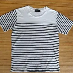 【本日限定割引】NEWYORKER ストライプ Tシャツ 半袖Ｌ