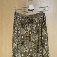 BAD タイル柄ロングスカート