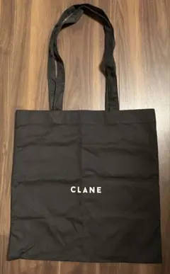 CLANE ノベルティー　ブラック　エコバッグ