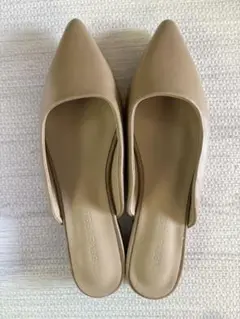 FABBY FABBY フラットスリッパ Mサイズ ベージュ