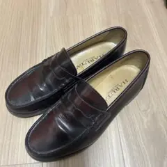 HARUTA ダークブラウン ローファー
