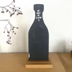 ワインボトルデザイン メニュー黒板 オブジェ