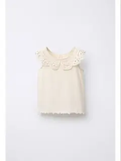 ZARA 89cm クロシェネック Tシャツ