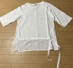 United Colors of Benetton ホワイト五分袖Tシャツ