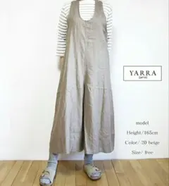 ヤラ YARRA YR-02-316 バックシャン リネン サロペット