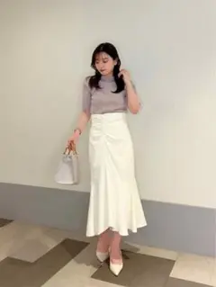 プロポーションボディドレッシング ハーフスリーブニット