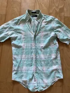POLO RALPH LAUREN 半袖チェックシャツ ミントグリーン