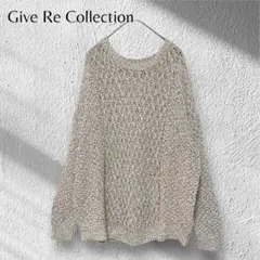 新品✨【ギブリコレクション】透かし編みサマーニット　アイボリ L
