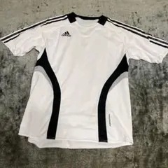adidas Clima 365 ホワイト ストライプシャツ　サイズO