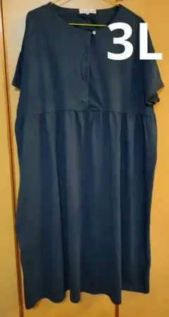 大きいサイズ　半袖ワンピース