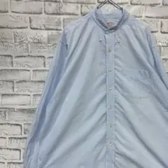 ブルックスブラザーズ長袖シャツ！ブルー　L 825