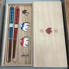 Maturite 花鳥 夫婦箸＆箸置きセット