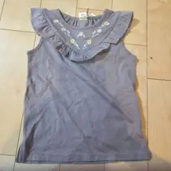 tete a tete　花刺繍ノースリーTシャツ