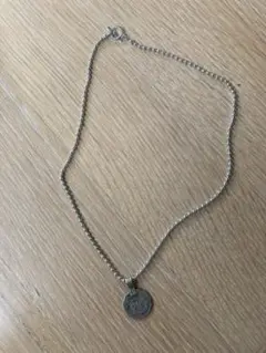 ネックレス/ボールチェーン/シルバー/コイン/鎖骨した/50㎝