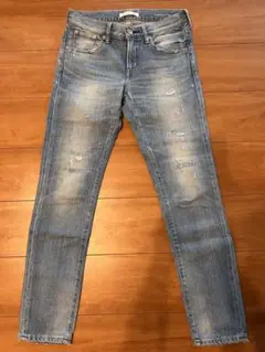 極美品❗️RED Card25周年記念 ダメージ加工デニム　22