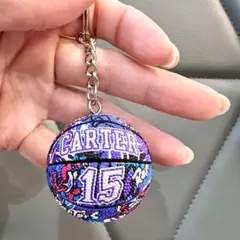 バスケットボールキーホルダー キーリング 卒団 引退 15.CARTER