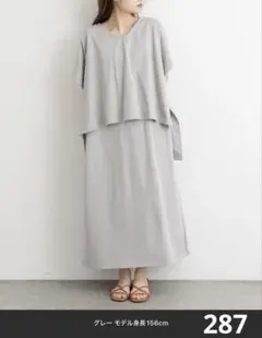 美品　ピュアルセシン　グレーセットアップ