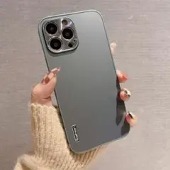 【新品未使用】iPhone13ケース グリーングレー