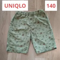 ユニクロ　キッズ ハーフパンツ 140cm モスグリーン