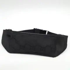 GUCCI グッチ GG柄 ロゴマーク ナイロン レザー ボディーバッグ